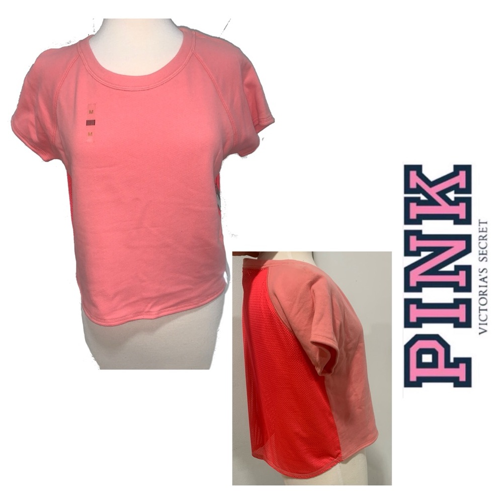 Victoria’s Secret - Light Coral Workout Top with Mesh Back - 6066